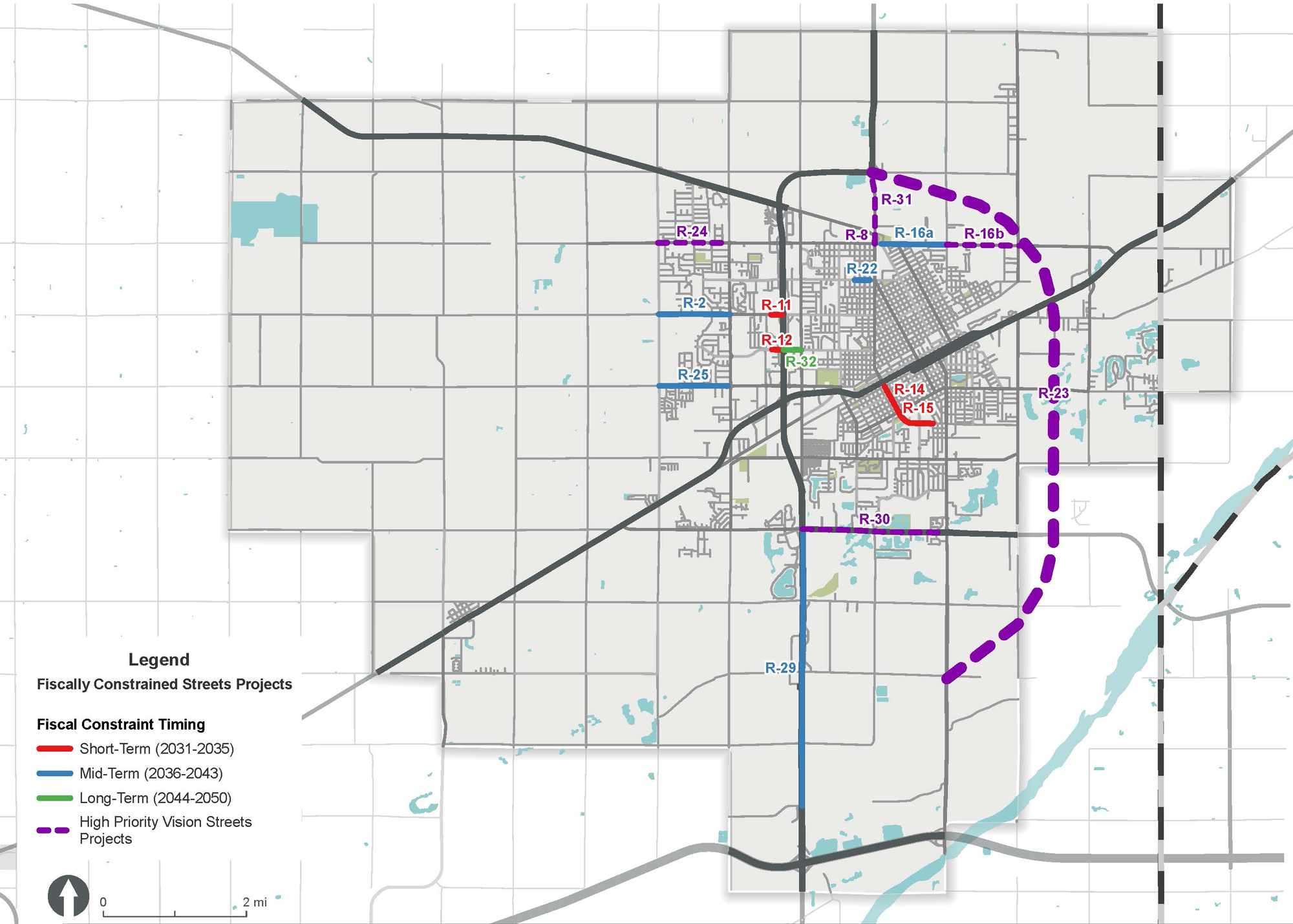 Fiscally Constrained Streets Projects